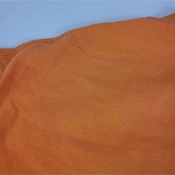 Xing Mens Graphic T-Shirt Orange Umra Lumra Crew Neck Tee L - Picture 9 of 10